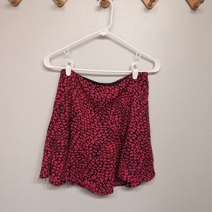 Mi Ami Animal Print Pink Skirt - Size Small